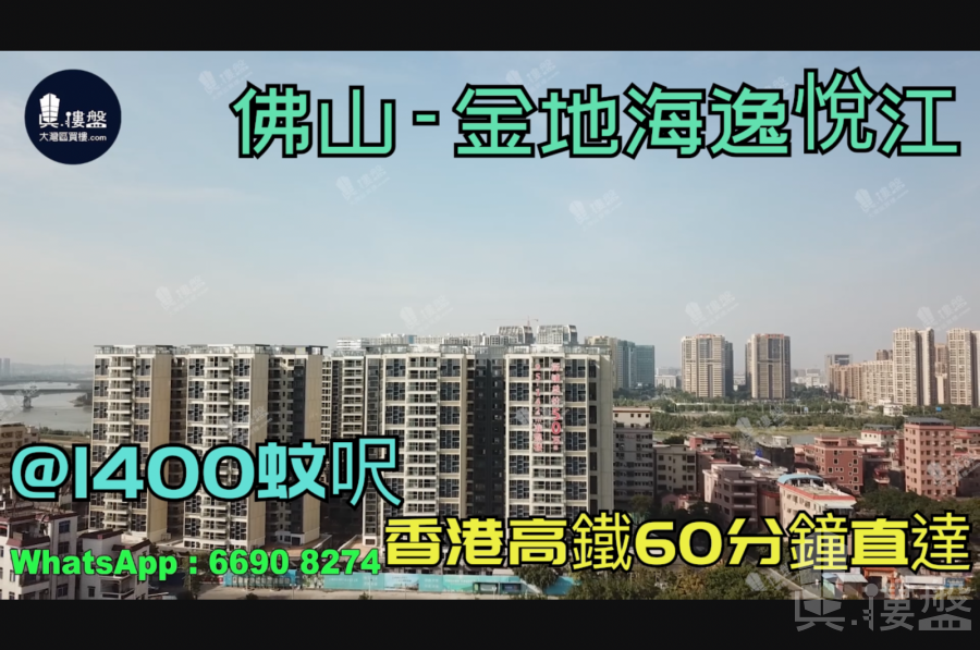 金地海逸悅江-佛山|首期5萬(減)|@1400蚊呎|香港高鐵60分鐘直達|香港銀行按揭 (實景航拍)